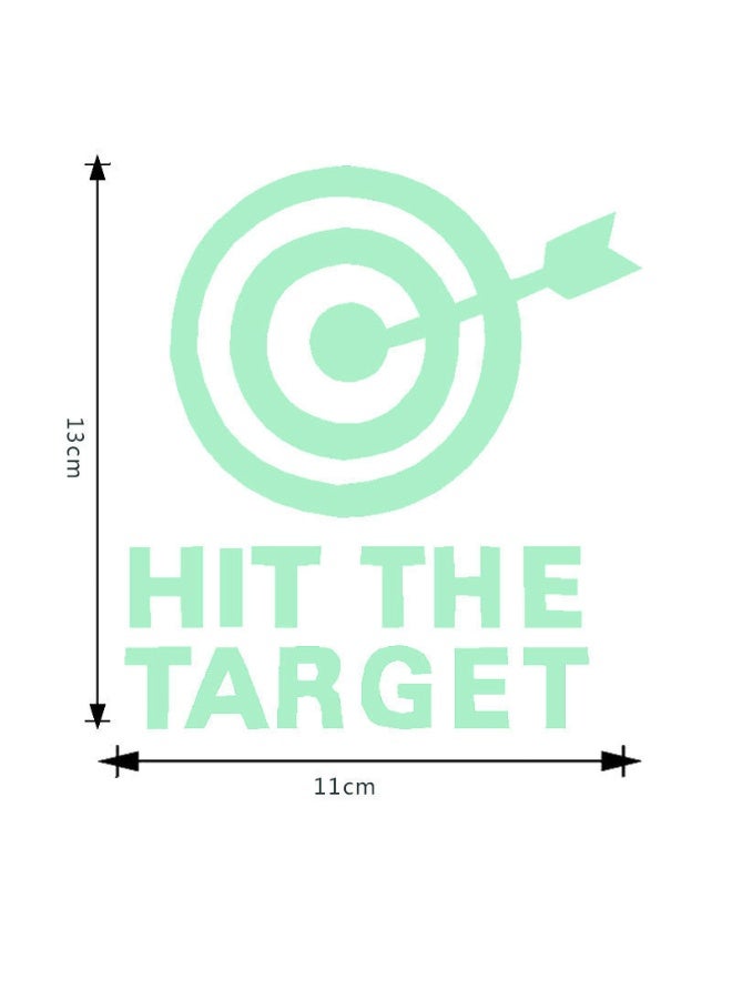 1-Piece Creative “Hit The Target” Pattern Waterproof Fluorescent Door Sign Sticker, Door Luminous Indication Sticker - Image 3